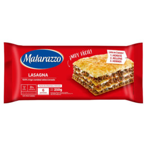 Lasagna precocida Matarazzo 250 g.