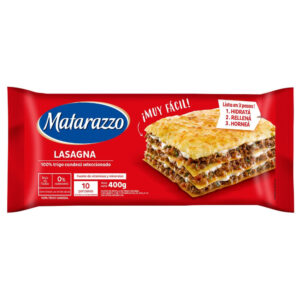 Lasagna precocida Matarazzo 400 g.
