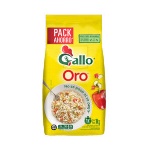 Arroz parboil Gallo oro en bolsa 1 kg.