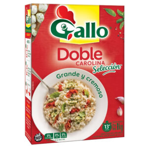Arroz doble carolina Gallo en caja 1 kg.