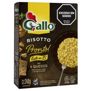 Risotto 4 quesos Gallo en caja 240 g.