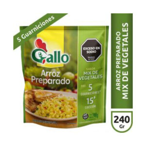 Arroz preparado Gallo vegetales dp 240 g.