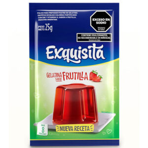 Gelatina light Exquista de frutilla 25 g.