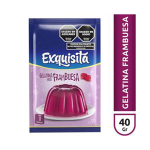 Gelatina Exquisita de frambuesa 40 g.