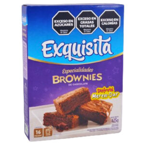Brownies de chocolate Exquisita 425 g.
