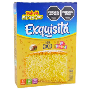 Bizcochuelo Exquisita de coco en caja 540 g.