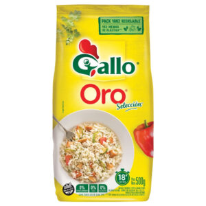 Arroz parboil Gallo oro en bolsa 500 g.