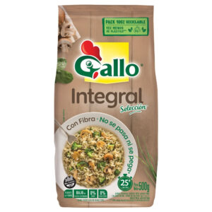 Arroz integral Gallo en bolsa 500 g.