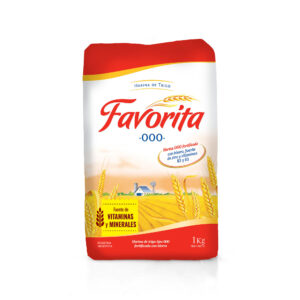 Harina de trigo 000 Favorita con vitaminas 1 kg.