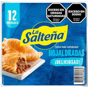 Tapa para empanada hojaldrada La Salteña mas crocante 12 uni