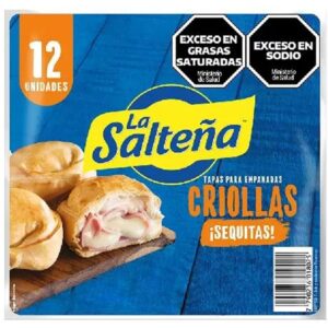 Tapa para empanada criolla La salteña mas crocantes 12 uni