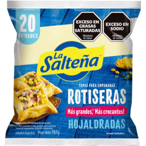 Tapas para empanadas La salteña rotisera hojaldre 20 uni