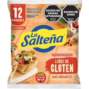 Tapa para empanada sin tacc La salteña mas crocante 12 uni