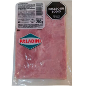 Jamón cocido feteado Paladini 200 g.