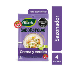 Saborizador crema verdeo Alicante sobres 4 uni