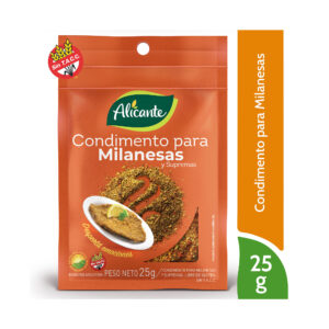 Condimento Alicante milanesa sobre 25 g.