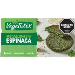 Medallón de espinaca Vegetalex en caja 4 uni