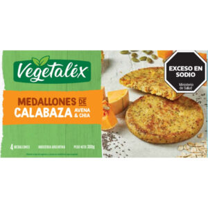 Medallón de calabaza avena y chia Vegetalex en caja 4 uni