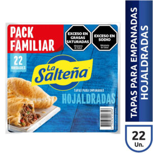 Tapas para empanada La Salteña hojaldradas x 22 uni