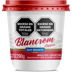 Queso crema entero San ignacio en pote 290 g.