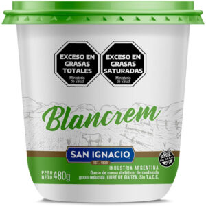 Queso crema light San ignacio en pote 480 g.