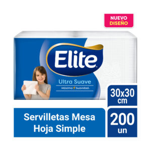 Servilleta Elite Ultra Suave hoja simple 200 uni