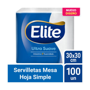 Servilleta Elite Ultra Suave hoja simple 100 uni