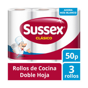 Rollo de cocina Sussex clásico 50 paños 3 uni