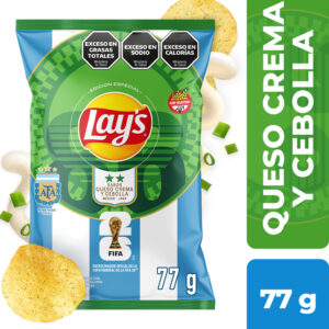 Papas fritas sabor a queso y cebolla Lays 77 g.