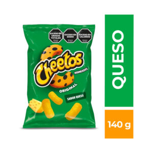 Chizitos de maíz sabor a queso Cheetos original 140 g.