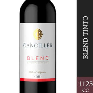 Vino tinto blend III Canciller en botella 1125 cc.