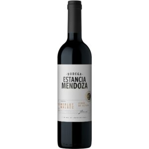 Vino tinto merlot malbec Estancia Mendoza en botella 750 cc.