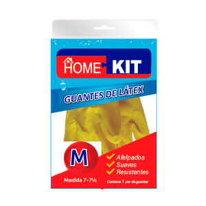 Guantes de latex Home Kit reforzado talle M