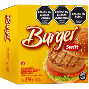 Medallón de carne con soja Swift burguer 4 u.