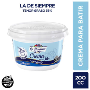 La Paulina crema para batir 200 grs