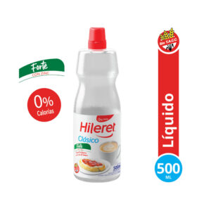 Edulcorante Hileret líquido con sacarina pet 500 cc.