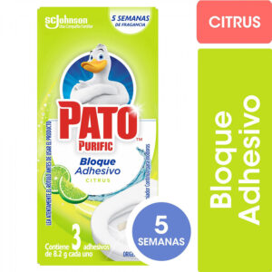 Limpiador adhesivo para inodoros Pato citrus 24.60 g.
