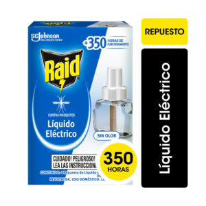 Insecticida Raid moscas y mosquitos liquido electrico repuesto 32 ml
