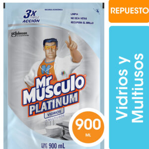 Limpiador vidrios y multiusos Mr. Músculo brillo sin rayas 900 ml