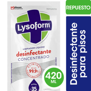 Desinfectante Concentrado Lysoform Original Limpieza Diaria y Desinfección del Hogar 420 ml