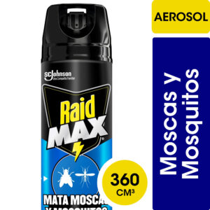 Mata moscas y mosquitos Raid max 10 horas 370 cc.