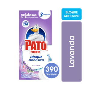 Bloque Adhesivo Pato Purific para Inodoros Campos de Lavanda 3 uni