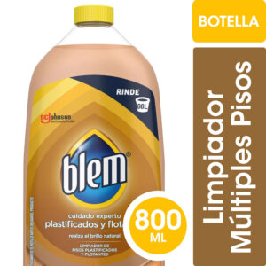 Limpia pisos Blem plastificados y flotantes botella almendra madera 800 ml