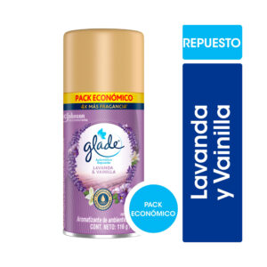 Aromatizante ambiental Glade lavanda vainilla automático 170 ml