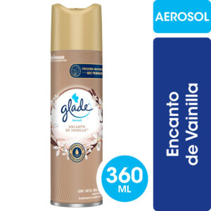 Desodorante ambiental Glade vainilla aerosol 360 cc.