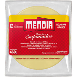Tapas para empanadas Mendia hojaldre rotiseras 12 u.