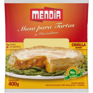 Tapa para pascualina Mendía criolla 400 g.
