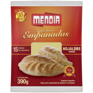 Tapas para empanadas Mendia hojaldre 15 u.