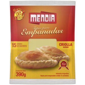 Tapas para empanadas Mendia criollas 15 u.