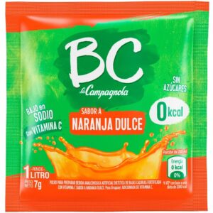 Jugo en polvo BC La Campagnola naranja dulce 7 g.